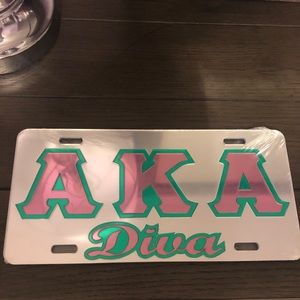 Alpha Kappa Alpha Car Tag